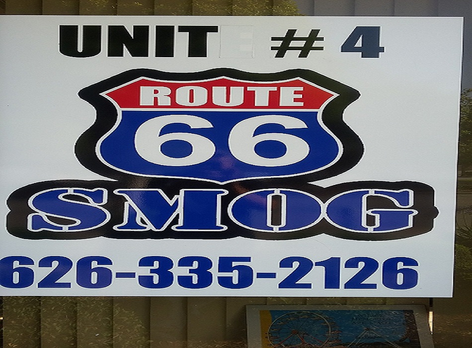 Route 66 Star Smog Check & Clean truck check.